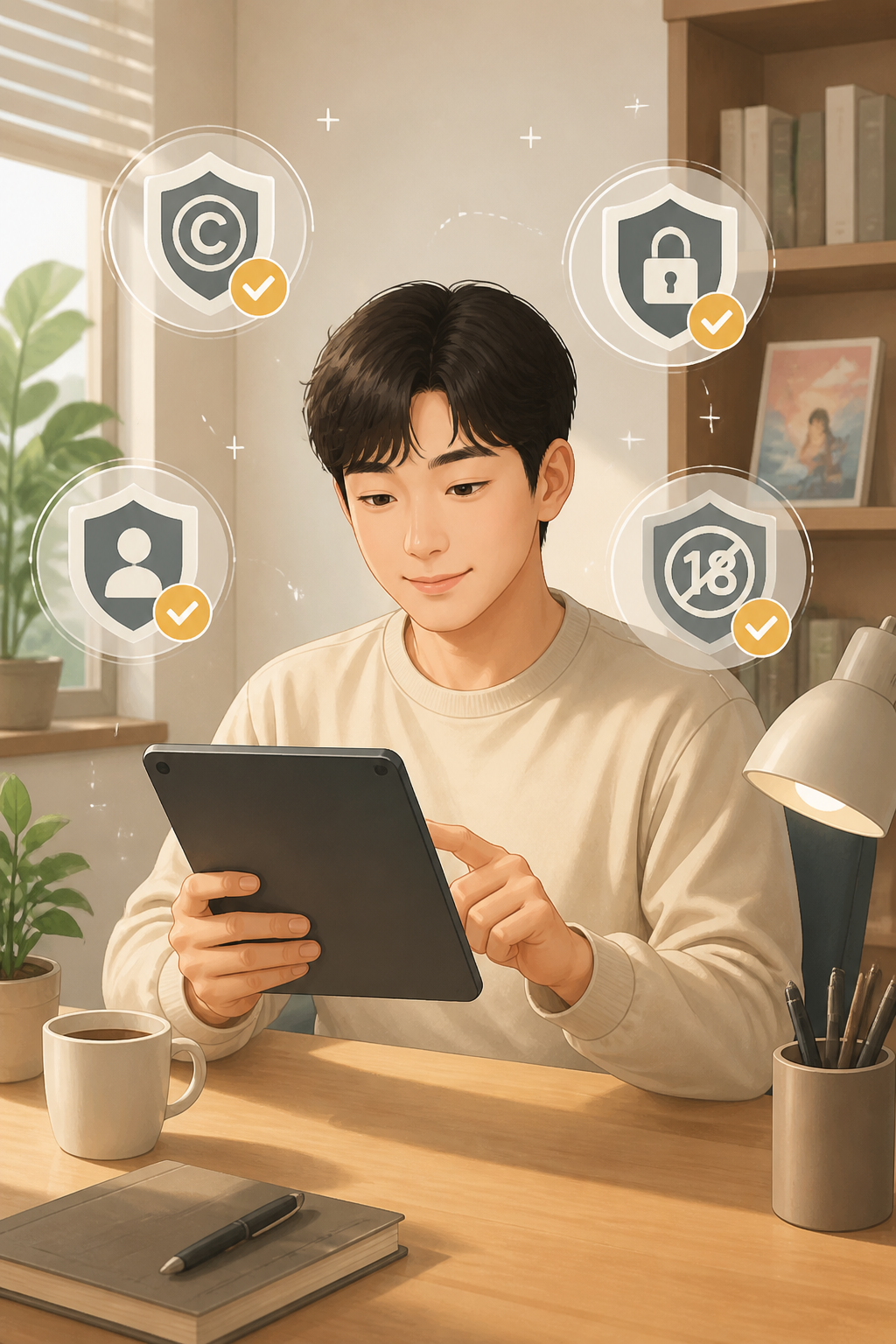 웹툰 사이트 정보 안내 이미지