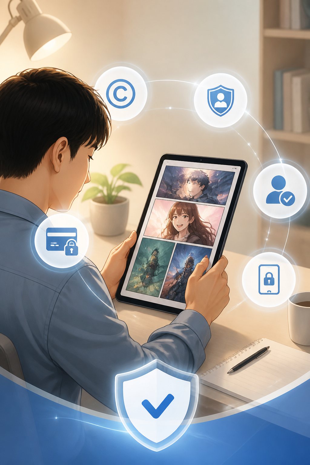 웹툰 사이트 정보 안내 이미지