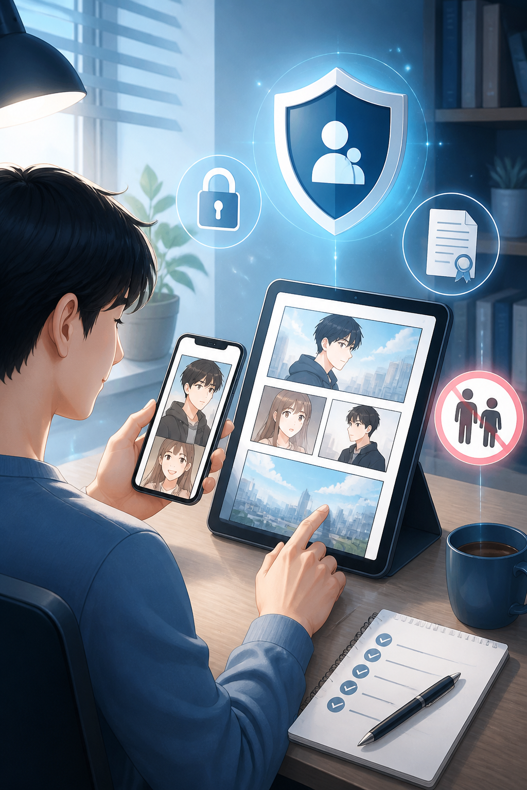 웹툰 정보 안내 이미지